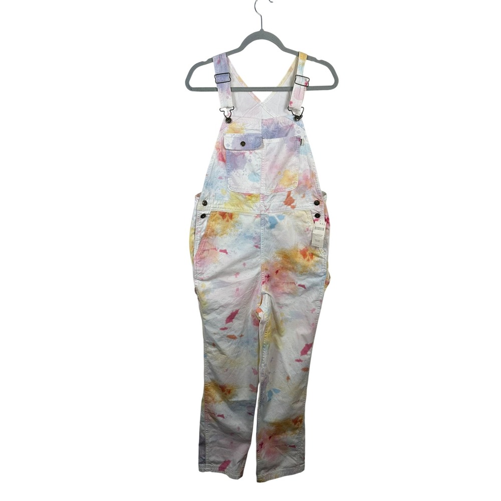 Duluth Trading Co Overalls Women S Multi Color NEW Watercolor Splash Carpenter